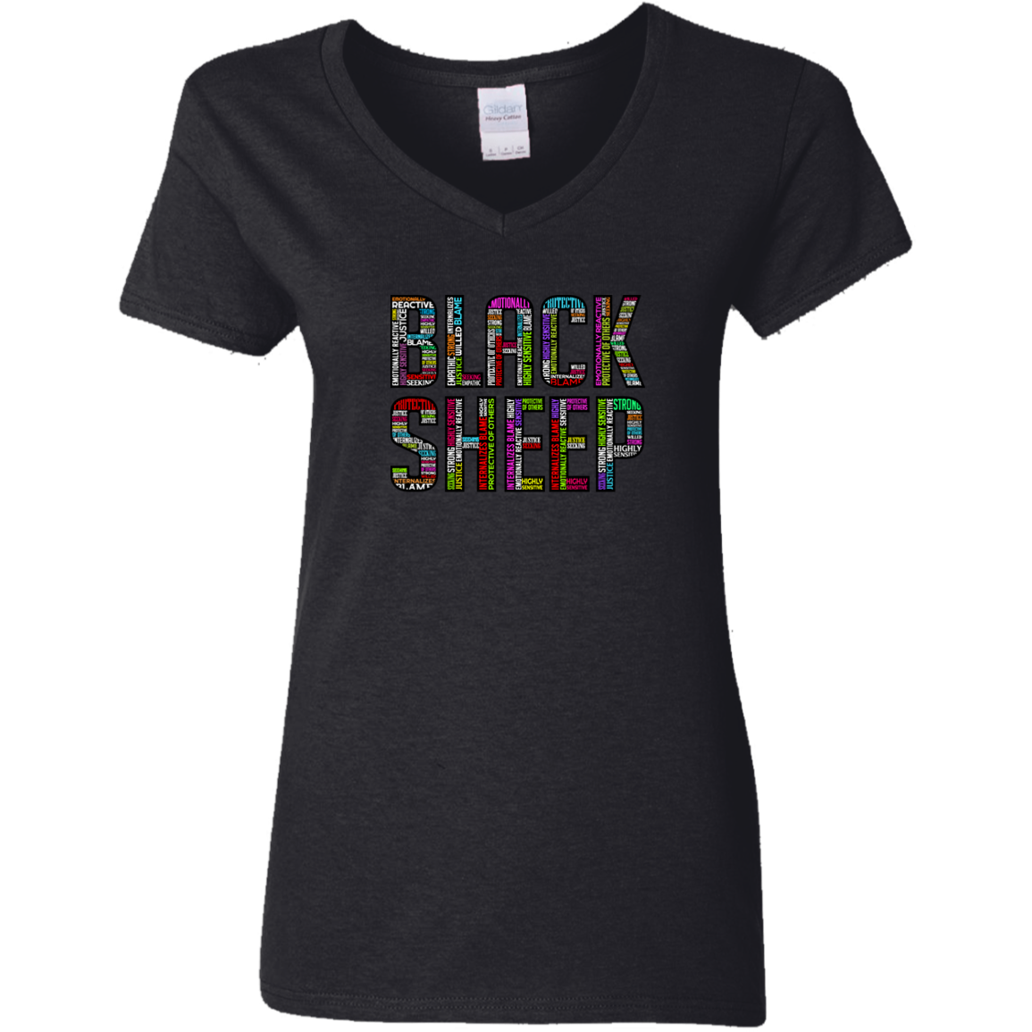 Black Sheep Attributes - G500VL Ladies' 5.3 oz. V-Neck T-Shirt