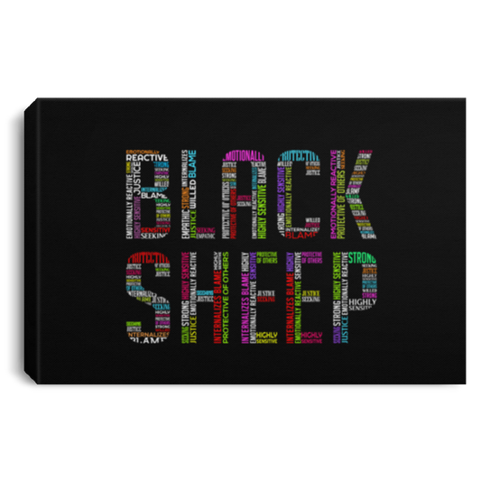 Black Sheep Attributes - CANLA75 Landscape Canvas .75in Frame