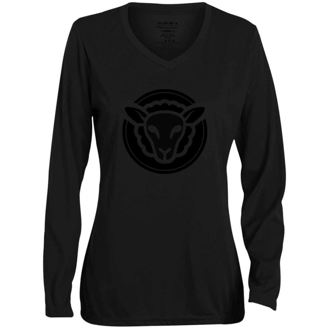 Black Sheep - 1788 Ladies' Moisture-Wicking Long Sleeve V-Neck Tee