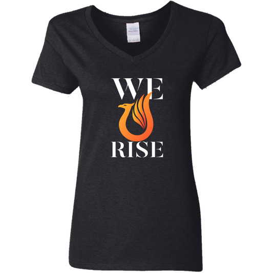 We Rise - G500VL Ladies' 5.3 oz. V-Neck T-Shirt