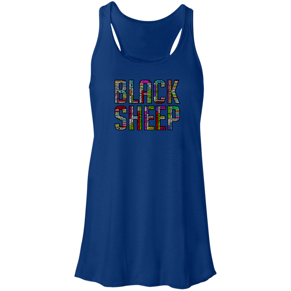 Black Sheep Attributes - B8800 Flowy Racerback Tank