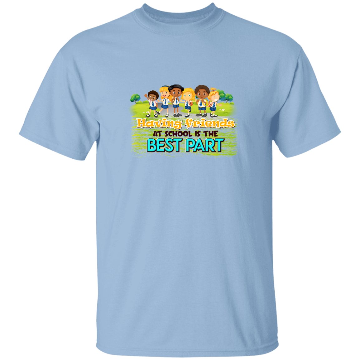 Friends At School - G500B Youth 5.3 oz 100% Cotton T-Shirt