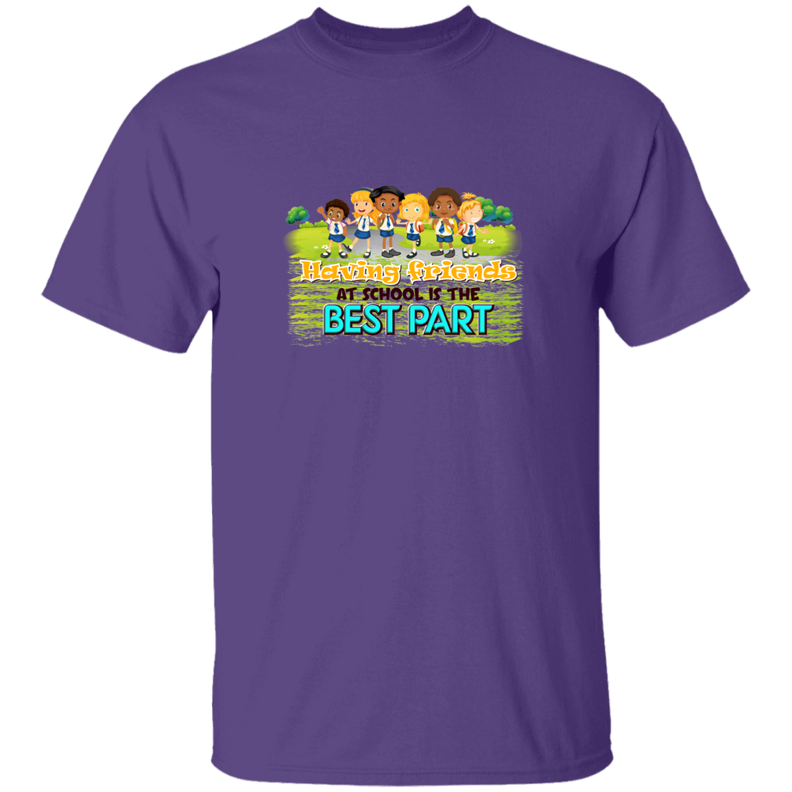 Friends At School - G500B Youth 5.3 oz 100% Cotton T-Shirt