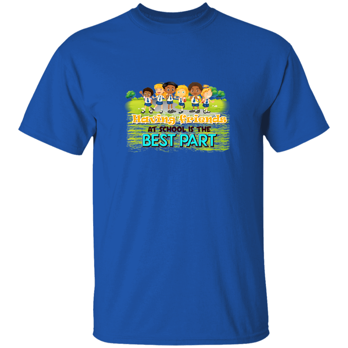 Friends At School - G500B Youth 5.3 oz 100% Cotton T-Shirt