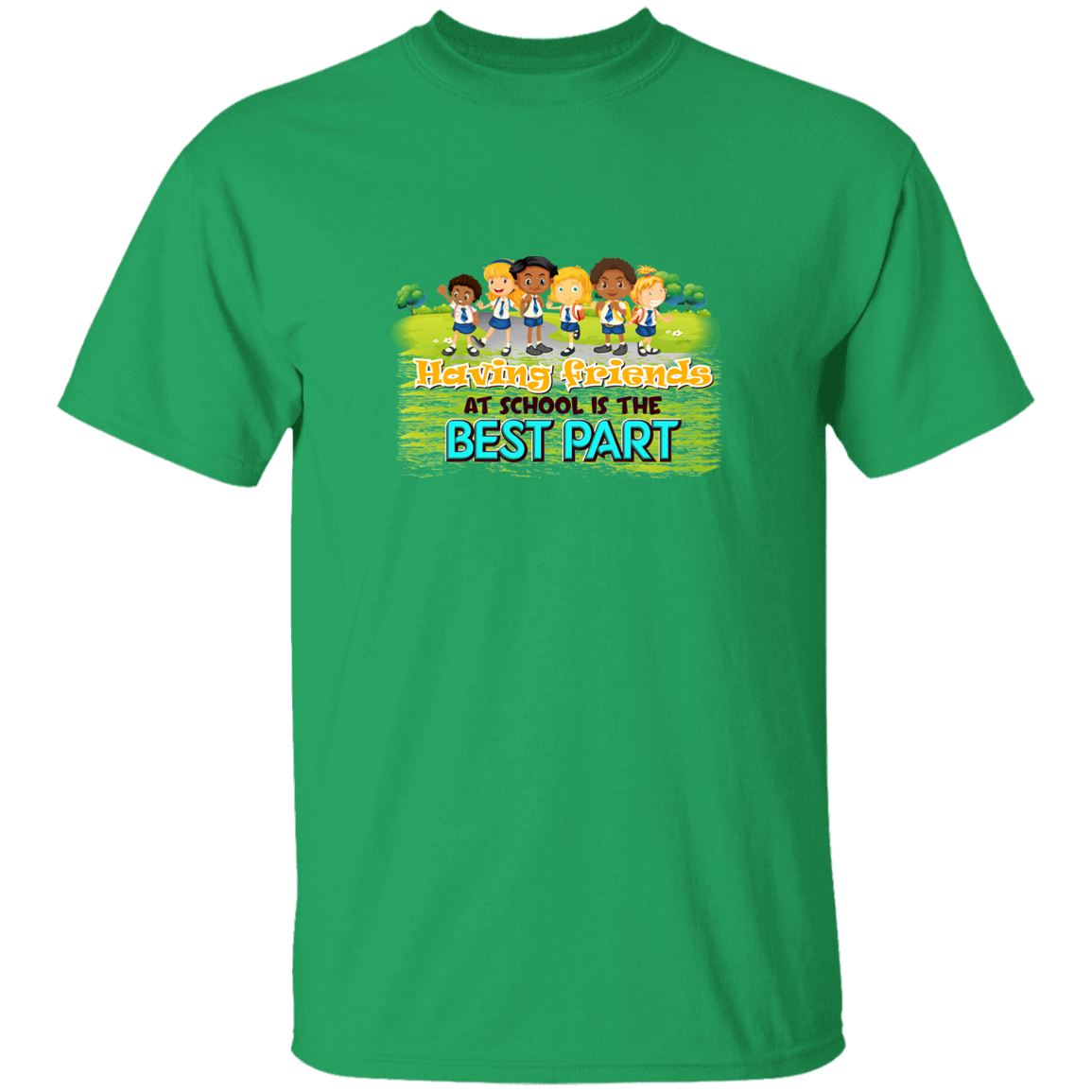 Friends At School - G500B Youth 5.3 oz 100% Cotton T-Shirt