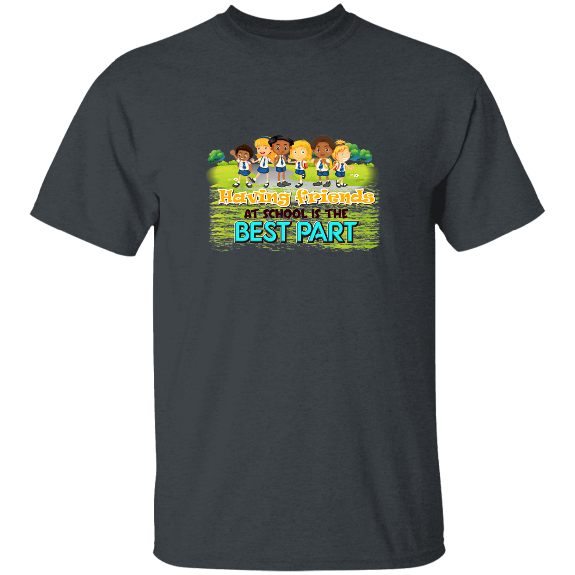 Friends At School - G500B Youth 5.3 oz 100% Cotton T-Shirt