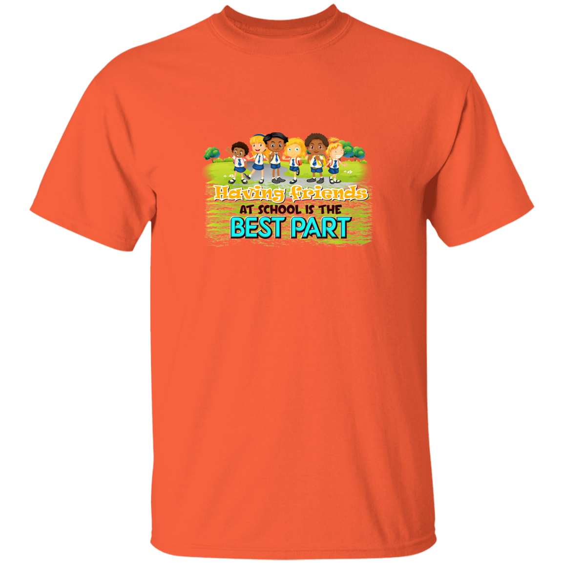 Friends At School - G500B Youth 5.3 oz 100% Cotton T-Shirt