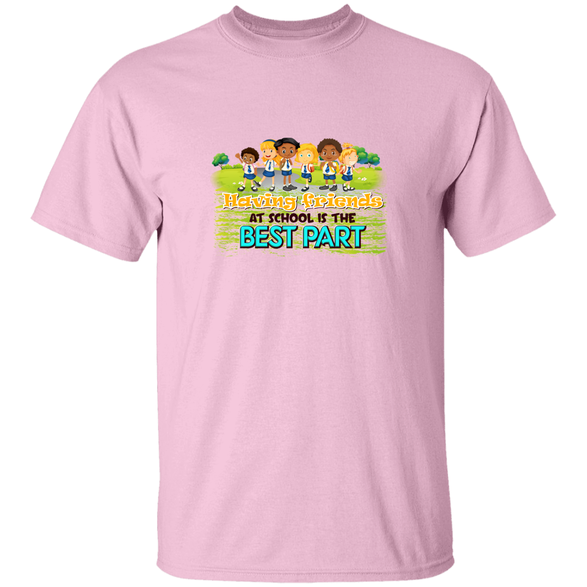 Friends At School - G500B Youth 5.3 oz 100% Cotton T-Shirt