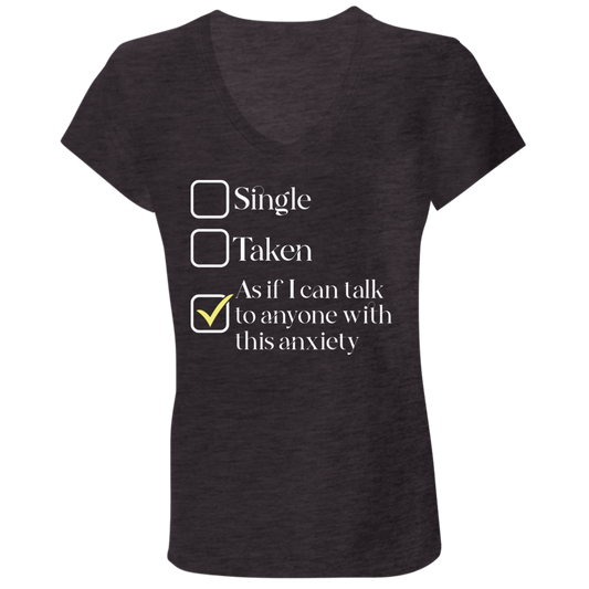 As If I Can Talk - Ladies' Jersey V-Neck T-Shirt