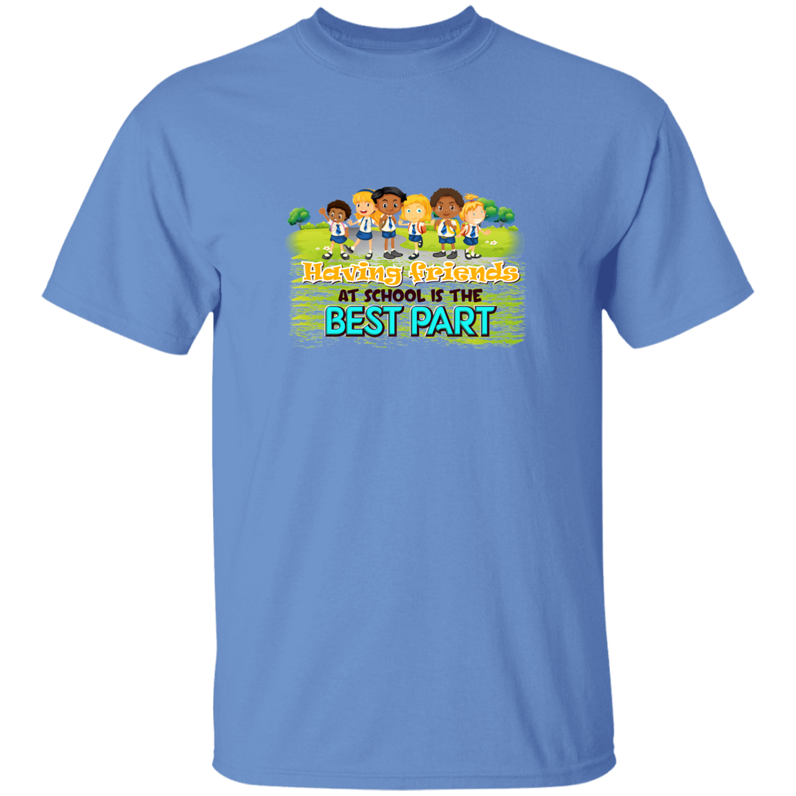 Friends At School - G500B Youth 5.3 oz 100% Cotton T-Shirt