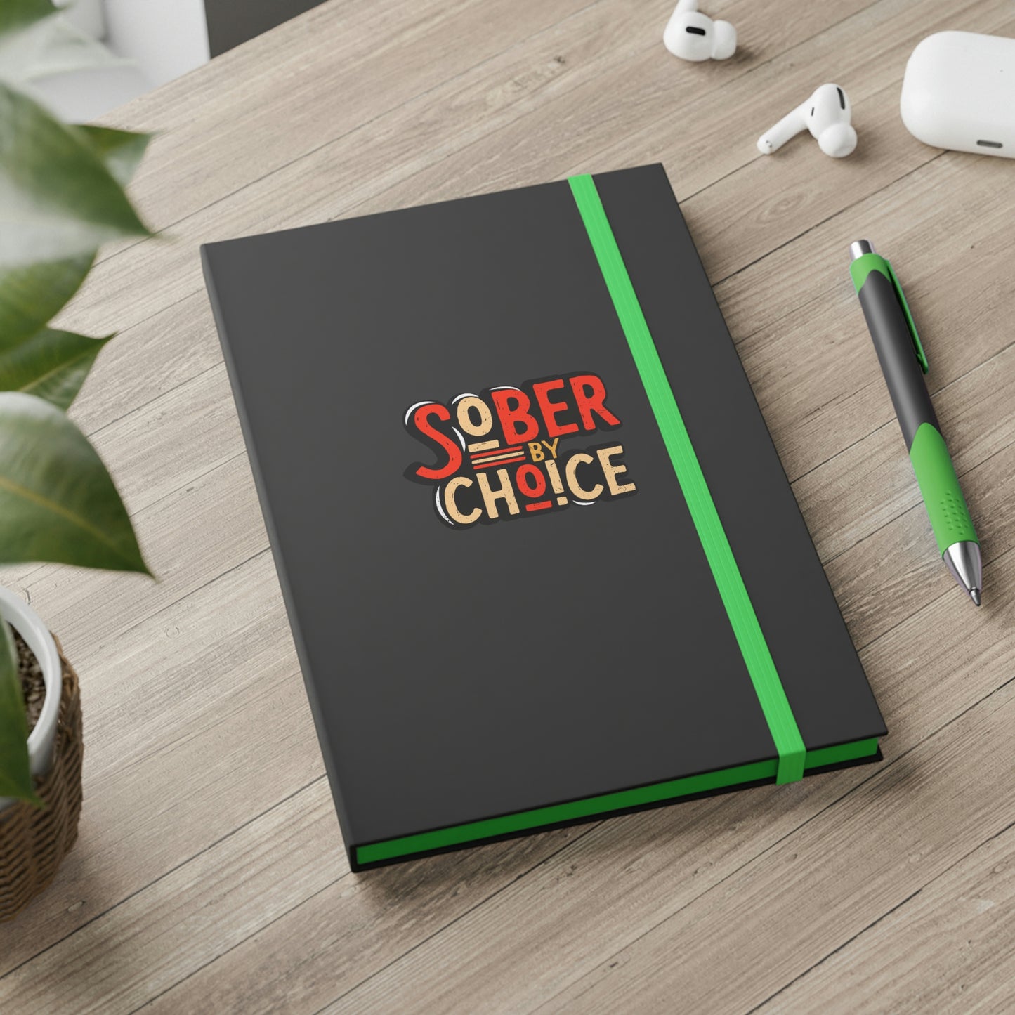 Sober By Choice - Contrast Notebook - Ruled